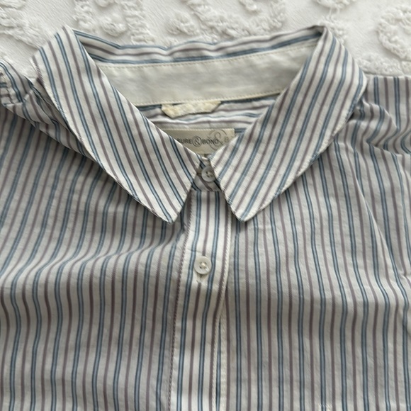 Treasure and Bond - Striped Cotton Button-Up Shirt - L - Picture 7 of 7